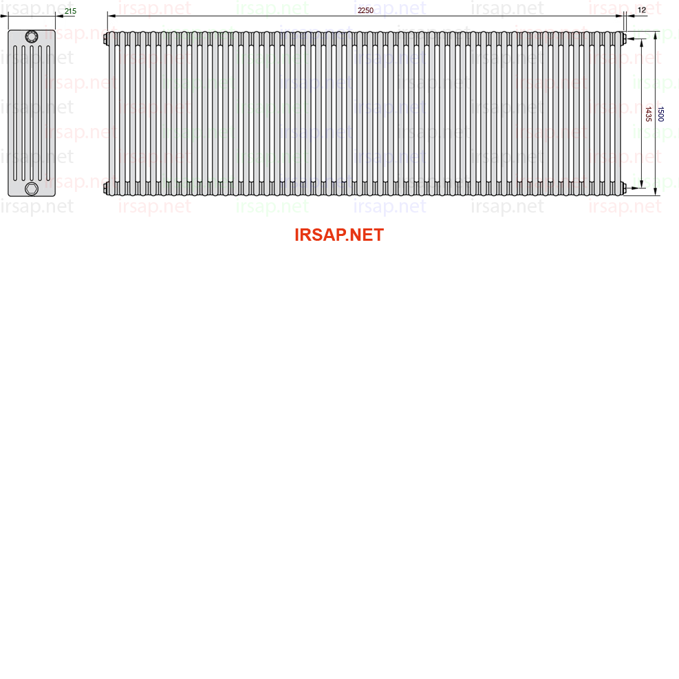 Радиатор IRSAP Tesi 61500/50 T02 CL 01